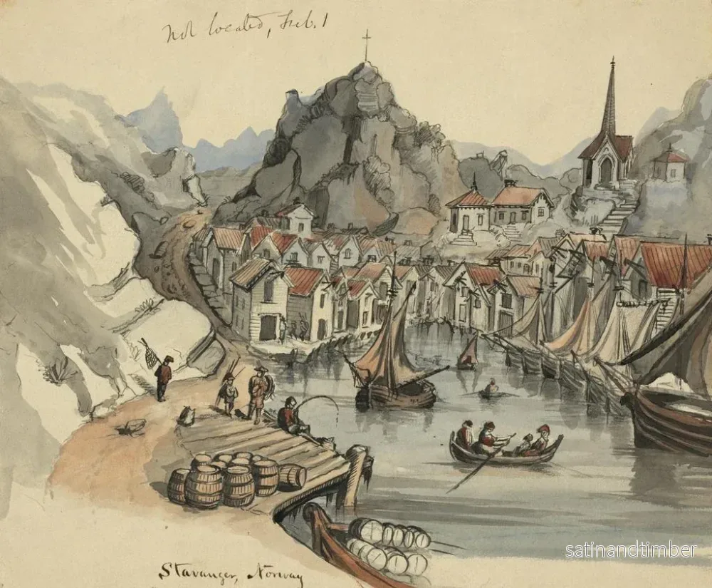 Reproduktion av målningen Stavanger, Norge - Bayard Taylor - Bild 2