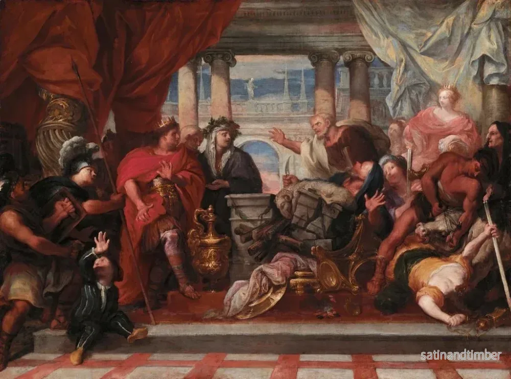 Reproduktion av målningen Scen av offer - Cercle de Sebastiano Mazzoni - Bild 2