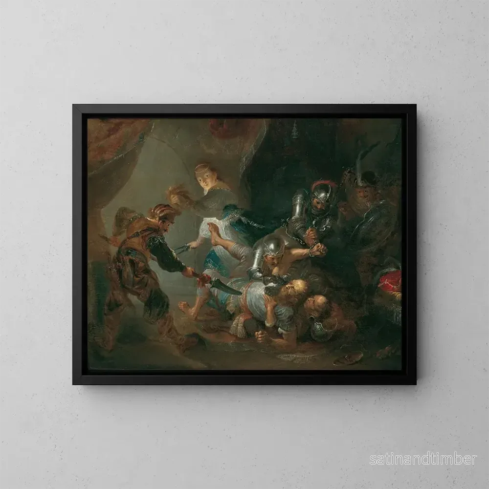 Reproduktion av målningen L'aveuglement de Samson - Franz Anton Maulbertsch
