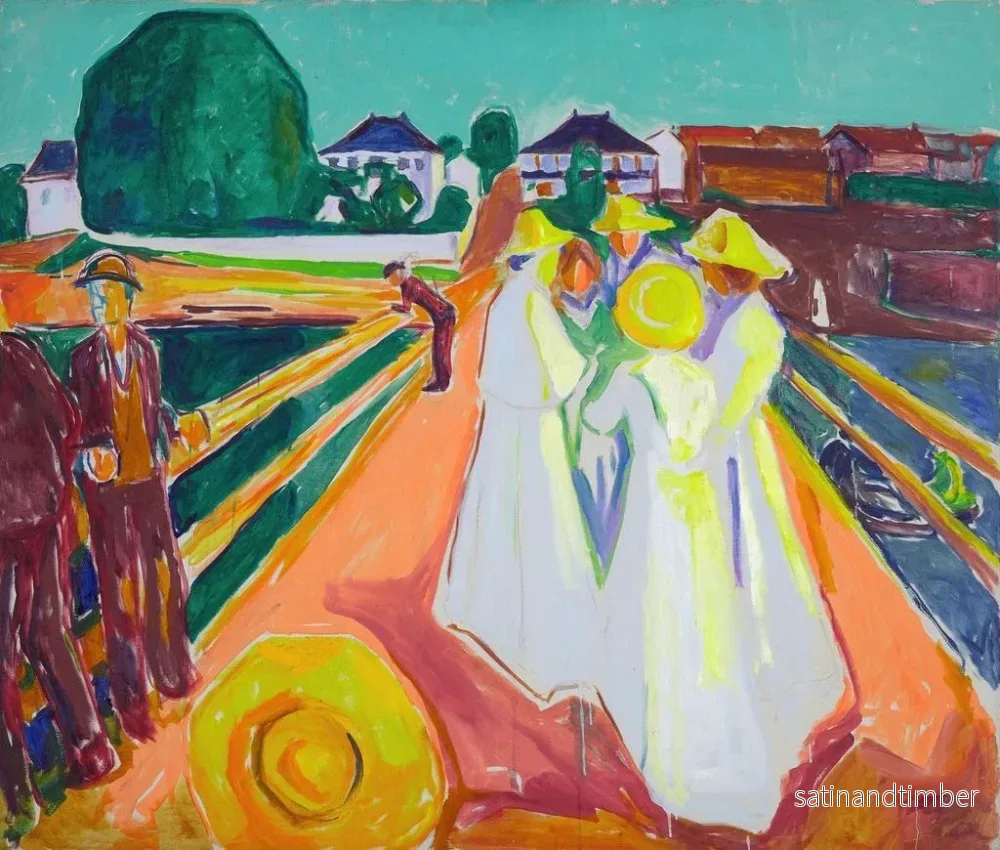 Reproduktion av målningen Les Femmes sur le Pont - Edvard Munch - Bild 2