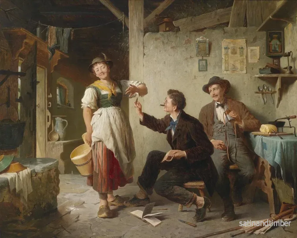 Reproduktion av målningen La cigare - Peter Baumgartner - Bild 2