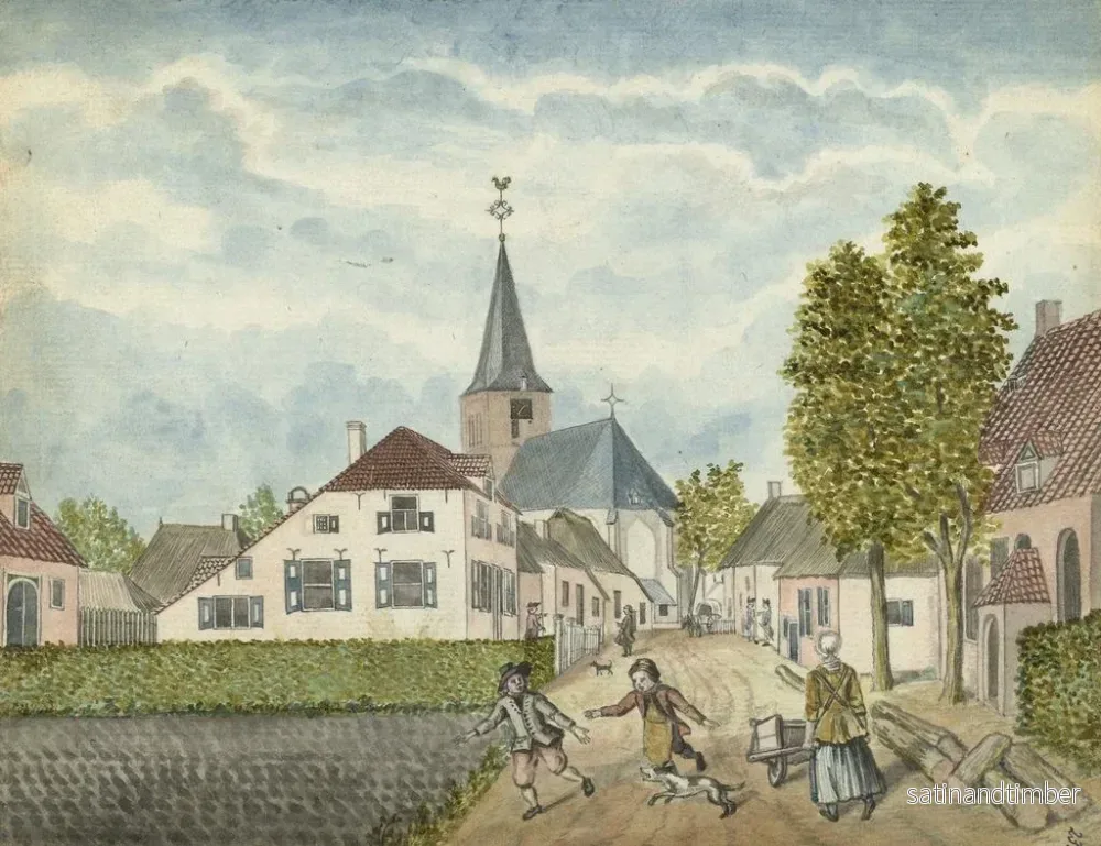 Reproduktion av målningen Le village de Wehl en Cleefsland - Jan Brandes - Bild 2