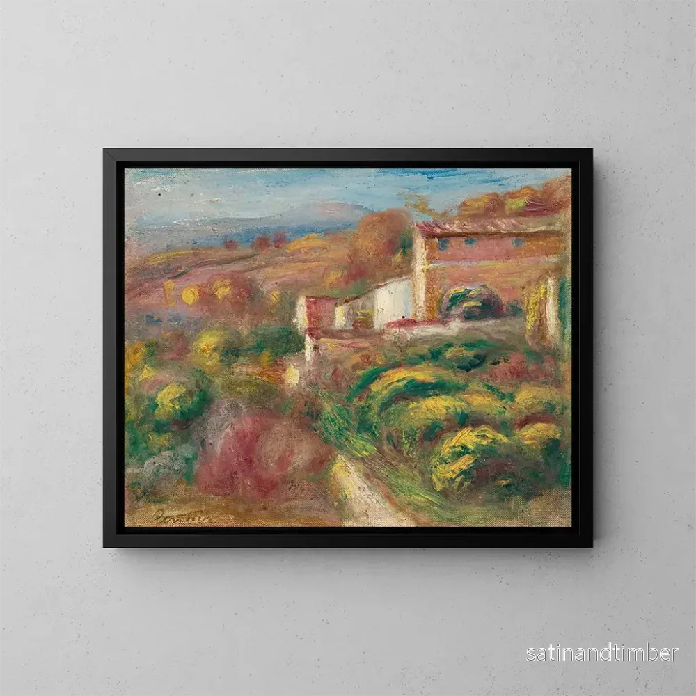 Reproduktion av målningen Maison de la Poste - Pierre-Auguste Renoir