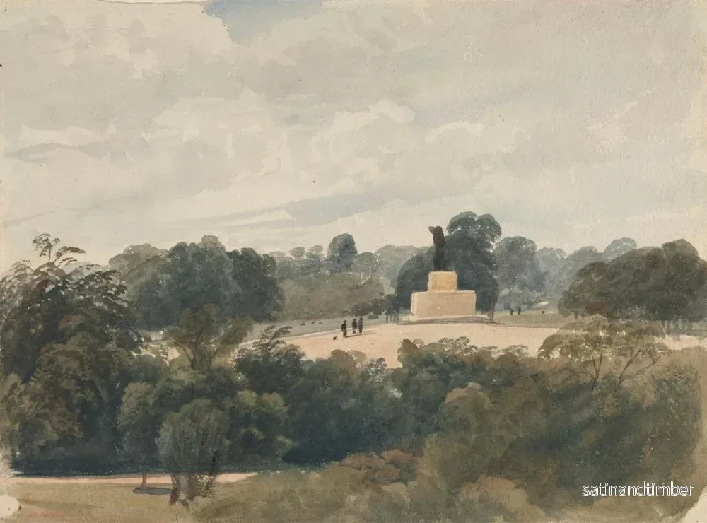 Reproduktion av målningen Statue d'Achille, Hyde Park, London - Peter DeWint - Bild 2