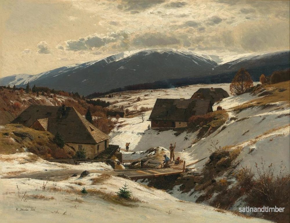 Reproduktion av målningen Vår i de gigantiska bergen - Rudolf Schuster - Bild 2