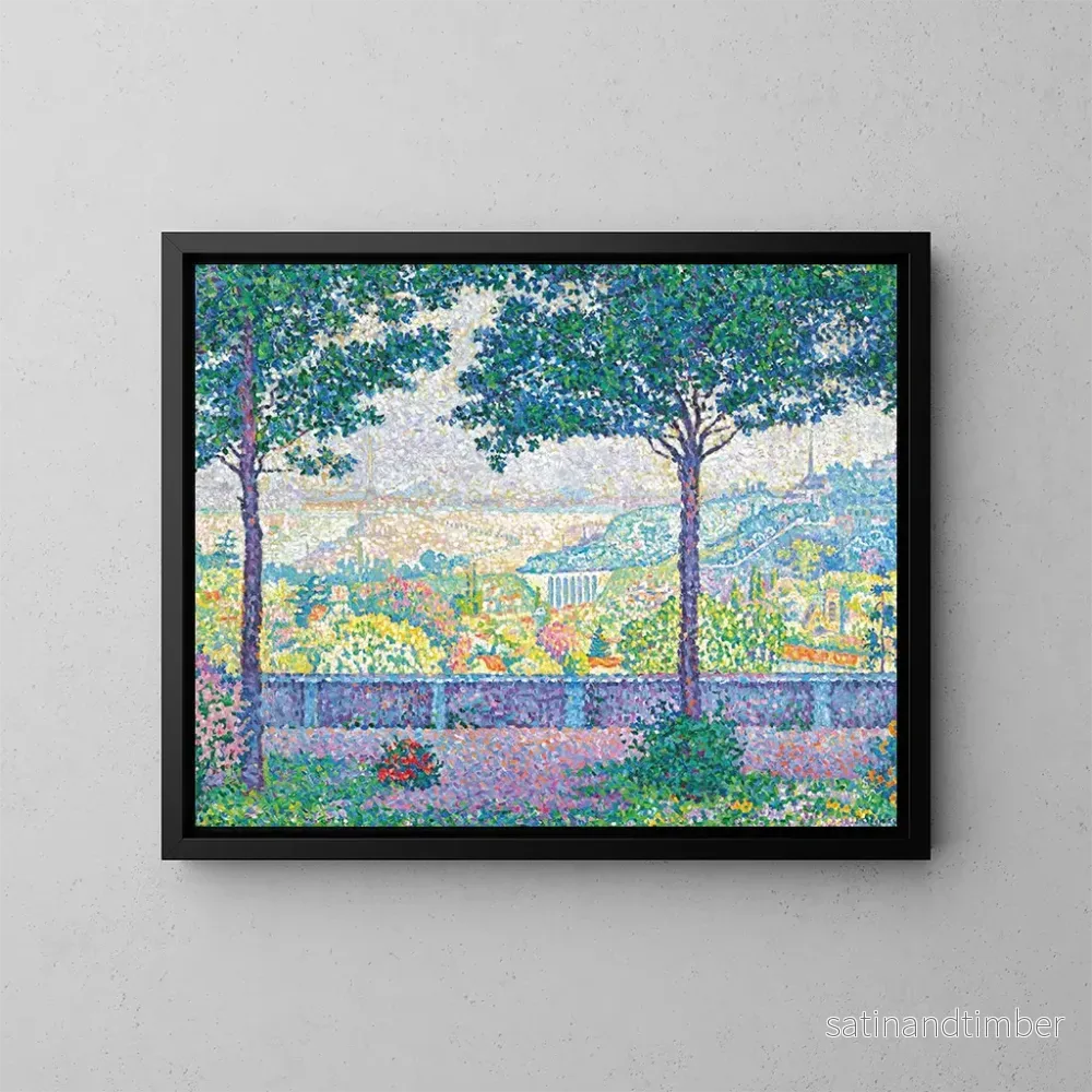 Reproduktion av målningen Terrasse de Meudon - Paul Signac