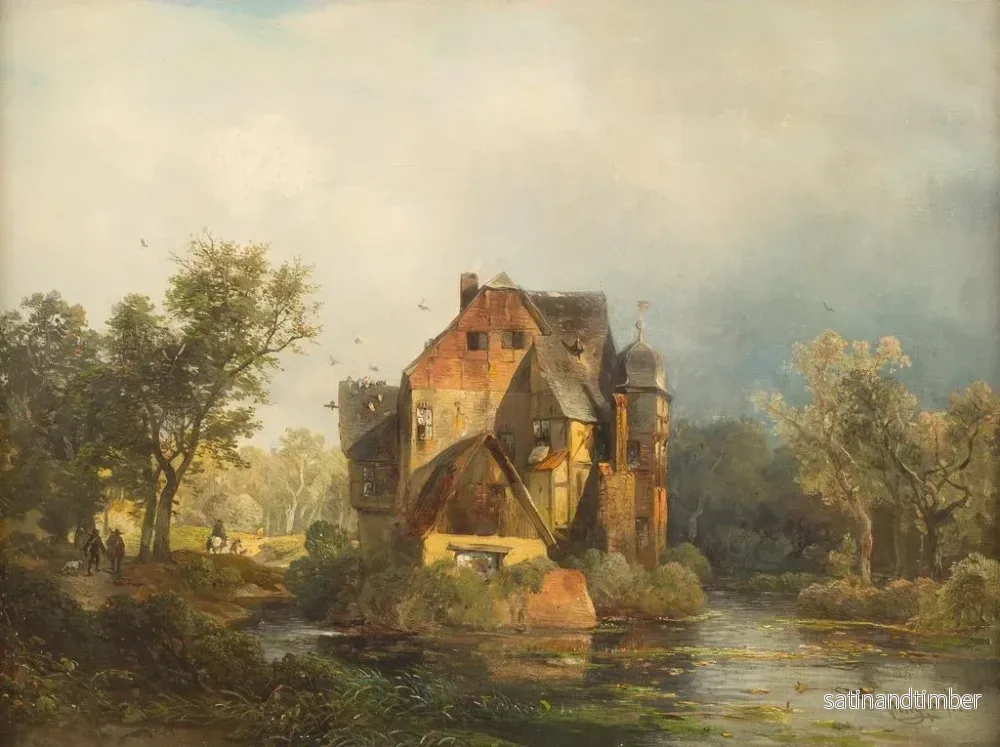 Reproduktion av målningen Château d'eau de Caspersbroich - Carl Hilgers - Bild 2