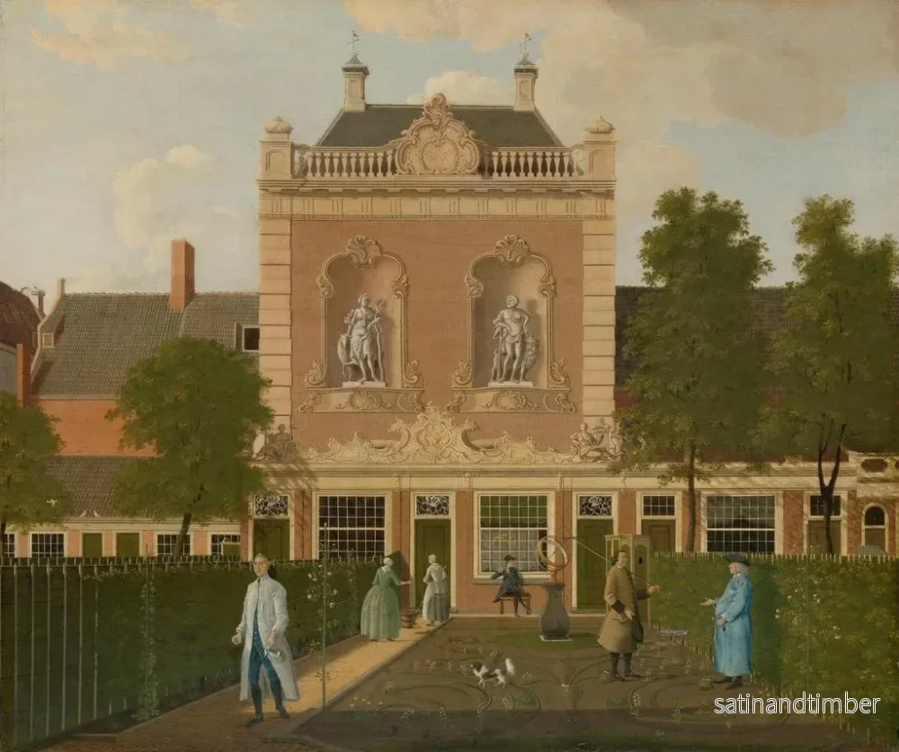 Reproduktion av målningen Le jardin et la remise de 524 Keizersgracht à Amsterdam - Hendrik Keun - Bild 2