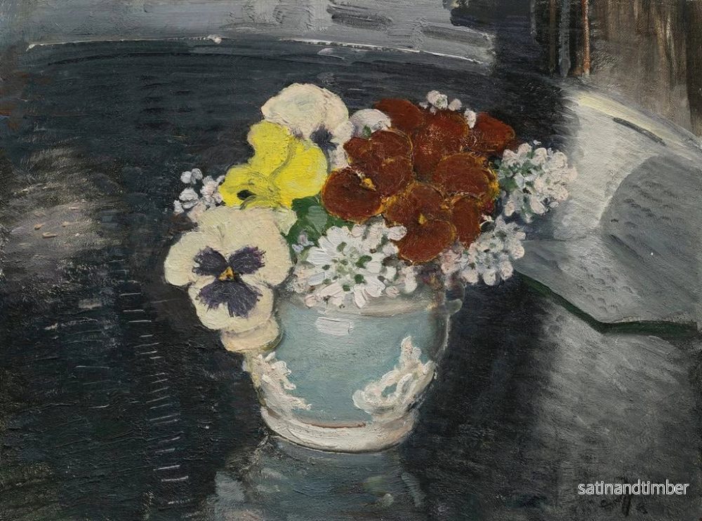 Reproduktion av målningen Pensées et autres fleurs - William Nicholson - Bild 2