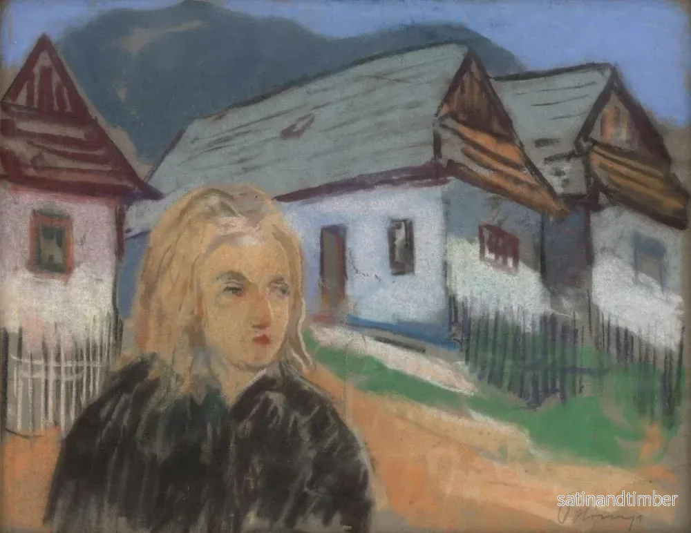 Reproduktion av målningen Motif rural - Karol Polnyi - Bild 2