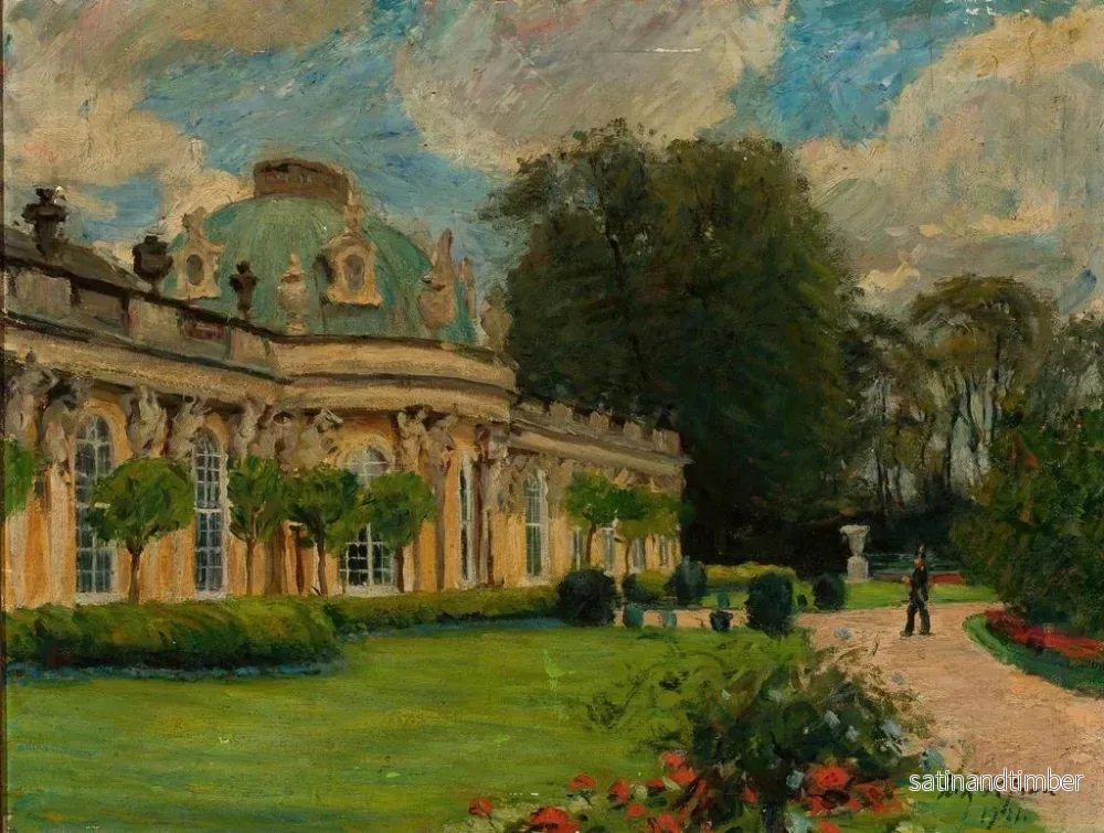 Reproduktion av målningen av Palais de Sanssouci i Potsdam - Fritz Rhein - Bild 2
