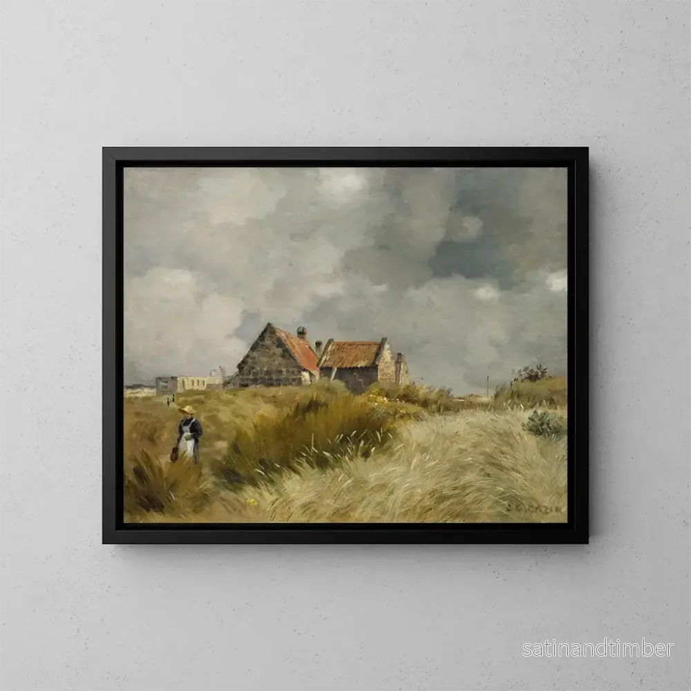 Reproduktion av målningen Cottage dans les dunes – Jean-Charles Cazin Reproduktion av målningen Cottage dans les dunes – Jean-Charles Cazin
