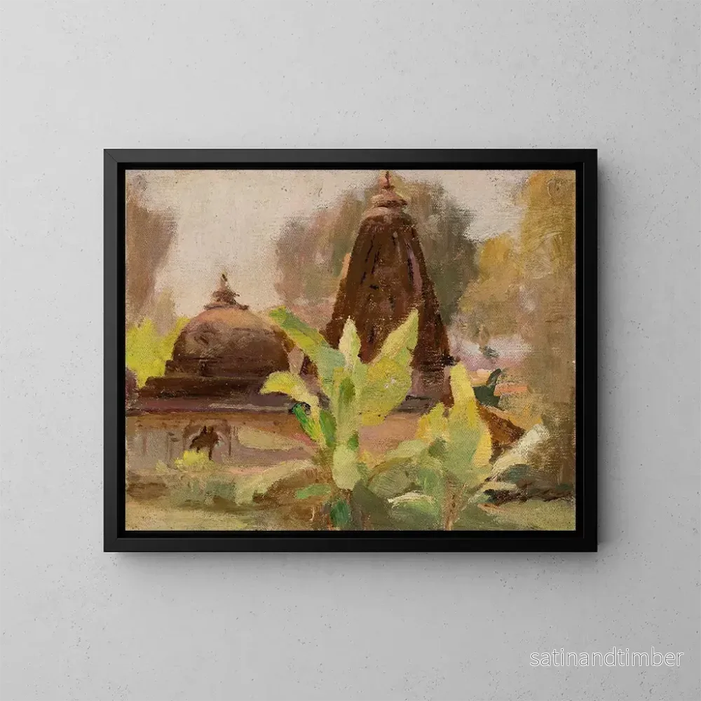Reproduktion av målningen Temple jain d'Ahmedabad - Jan Cybis