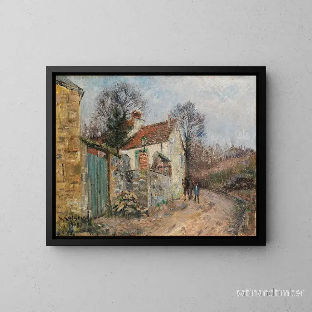 Reproduktion av målningen Le chemin de la plaine Pontoise - Gustave Loiseau