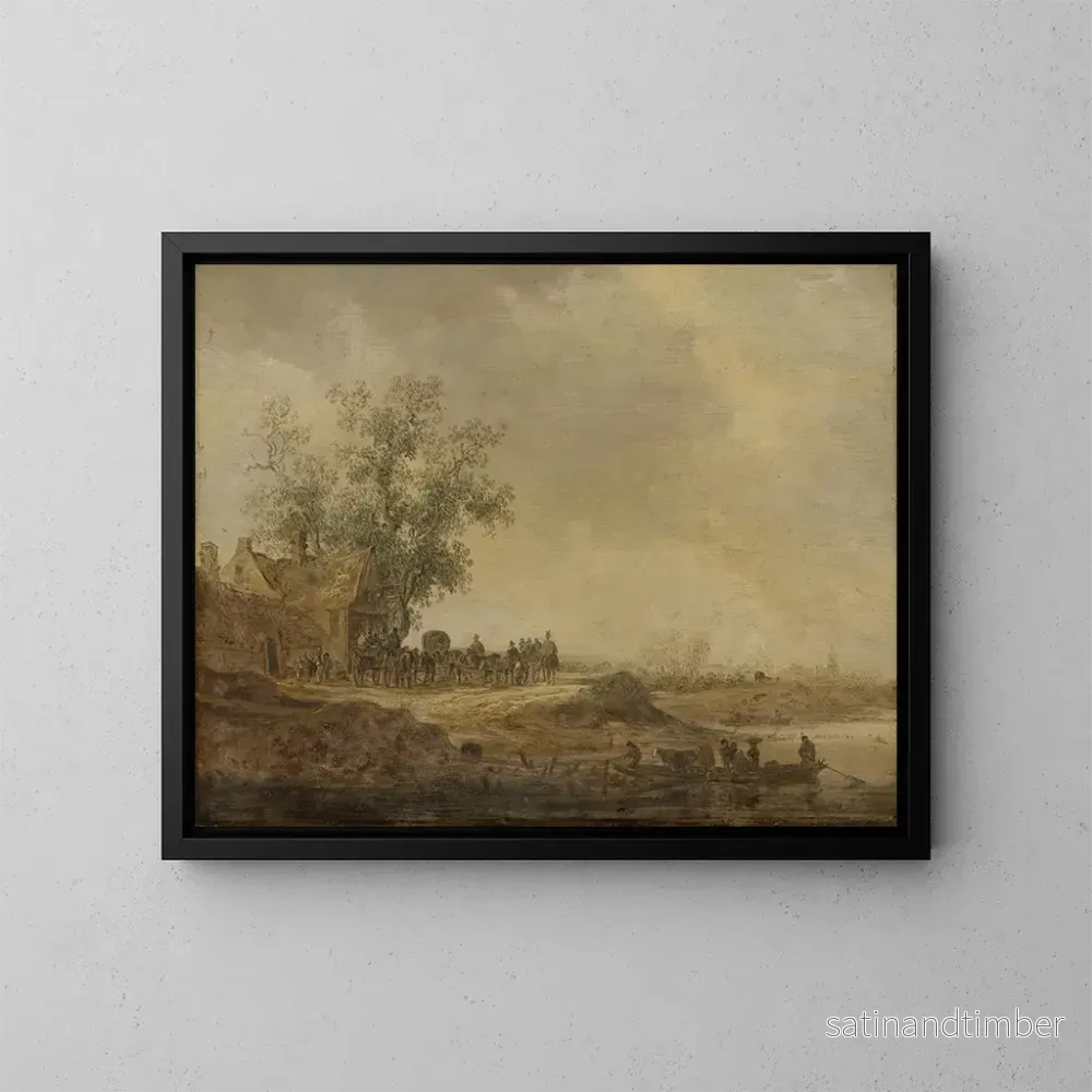 Reproduktion av målningen Längd: 60 cm, Höjd: 50 cm - Jan van Goyen