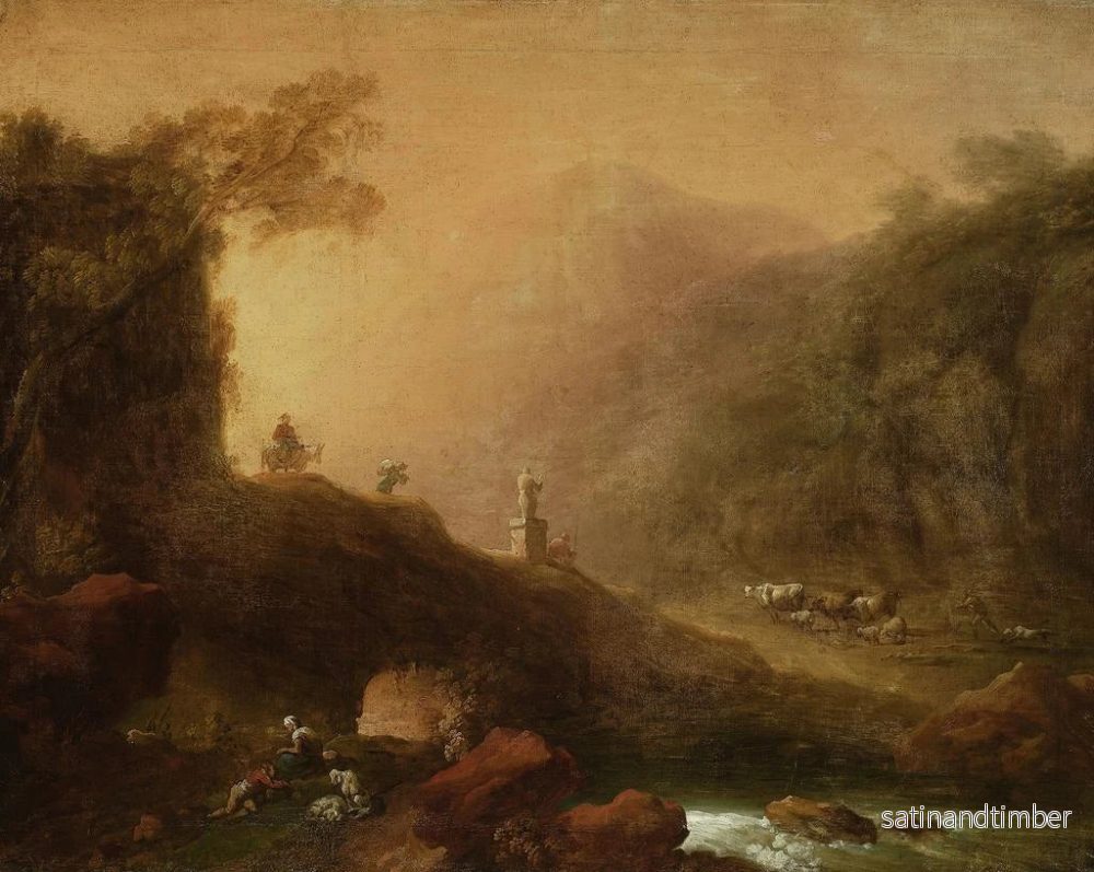 Reproduktion av målningen Landskap romantiskt - Franciszek Ksawery Lampi - Bild 2