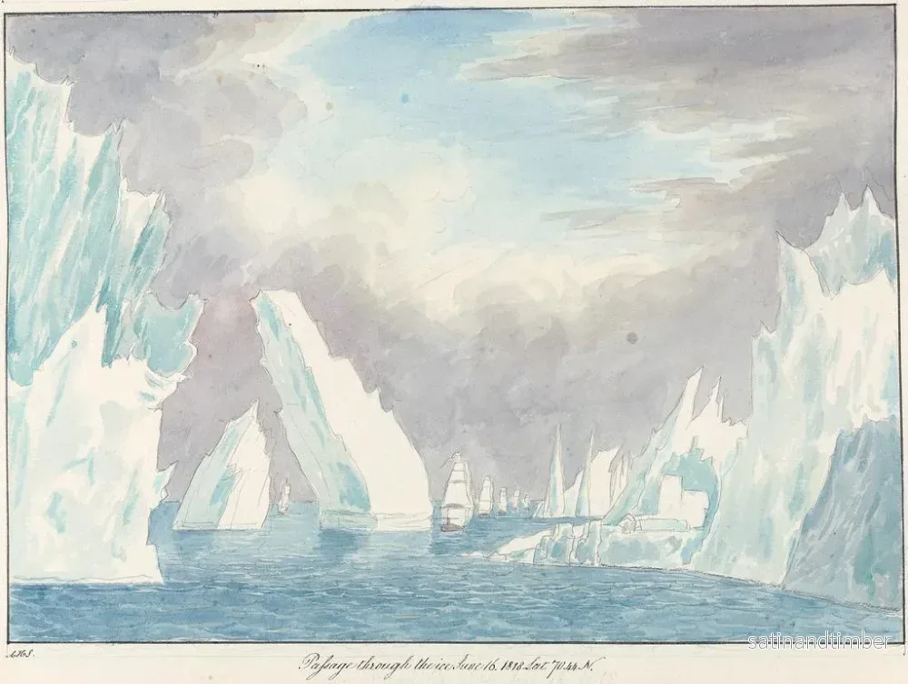 Reproduktion av målningen Passage à travers la glace - Charles Hamilton Smith - Bild 2