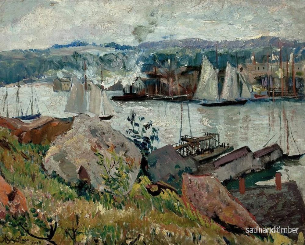 Reproduktion av målningen av Gloucester hamn, Massachusetts - Hayley Lever - Bild 2