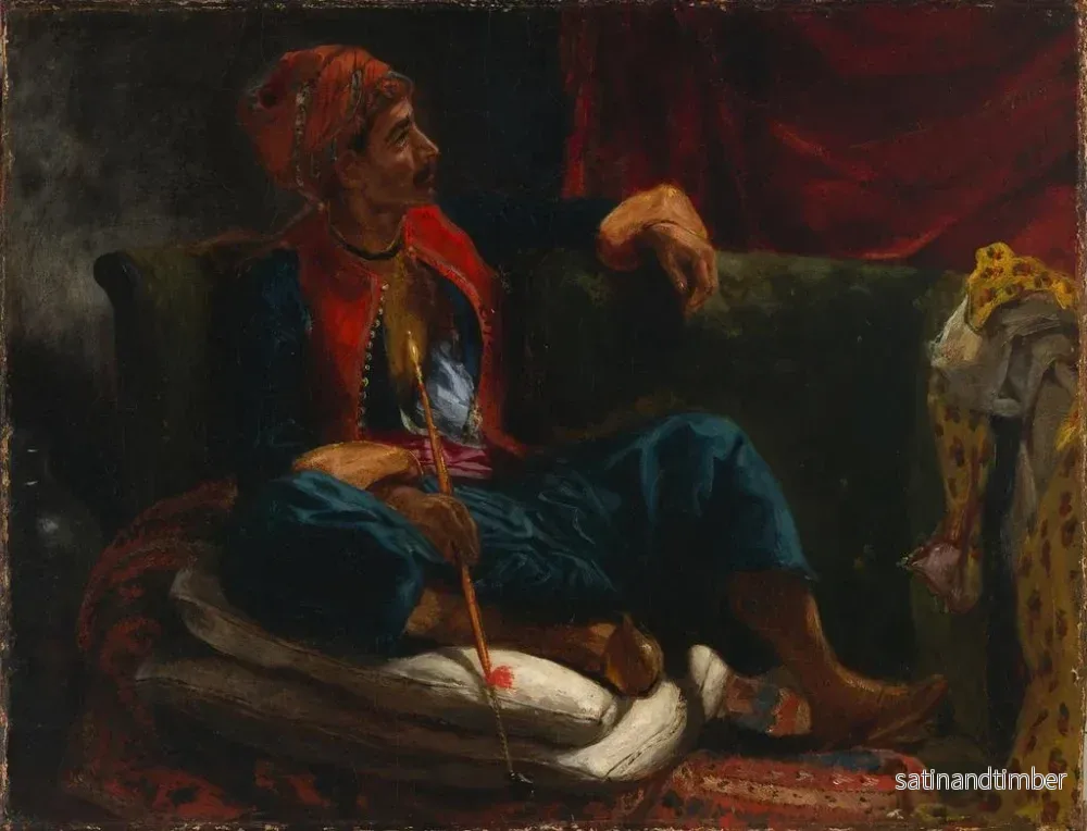 Reproduktion av målningen Le Fumeur - Eugène Delacroix - Bild 2