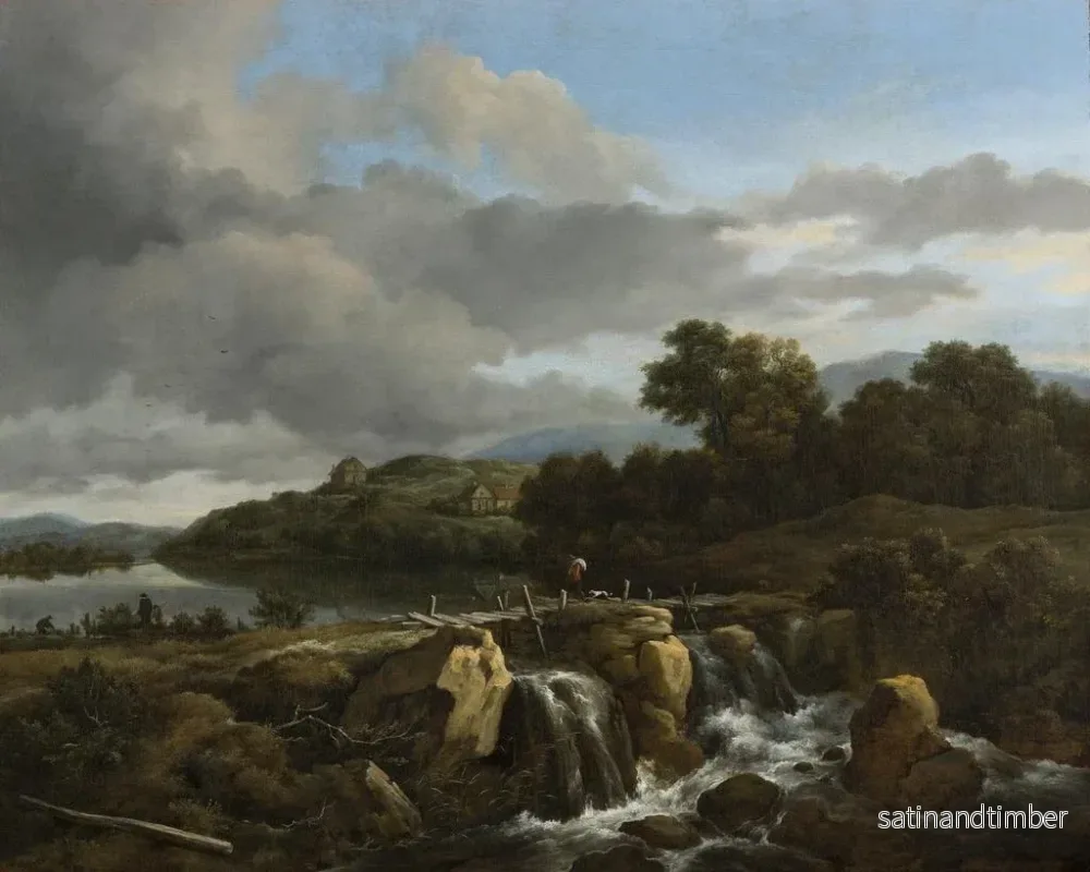 Reproduktion av målningen Landskap med vattenfall - Jacob van Ruisdael - Bild 2