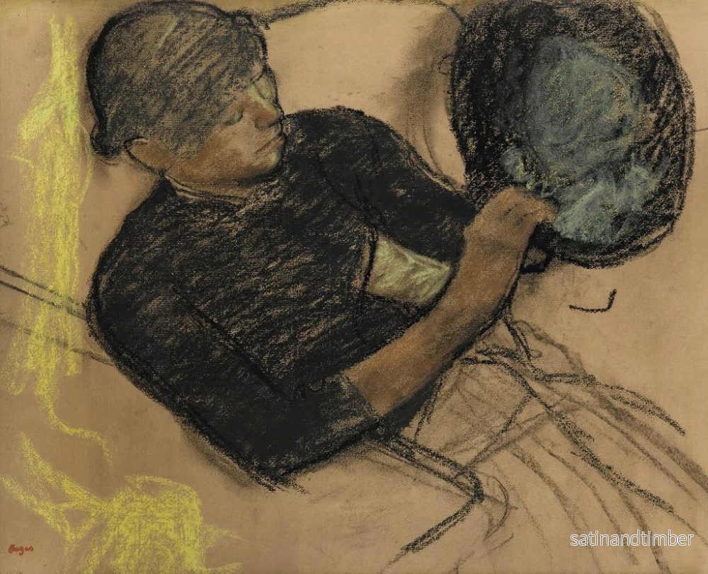 Reproduktion av målningen hos modisten - Edgar Degas - Bild 2