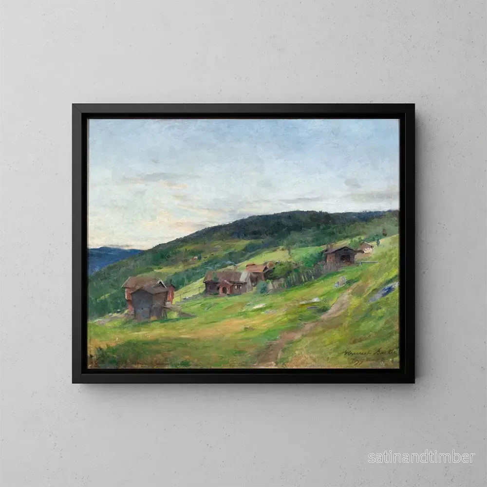 Reproduktion av målningen Landskap Eggeda - Harriet Backer