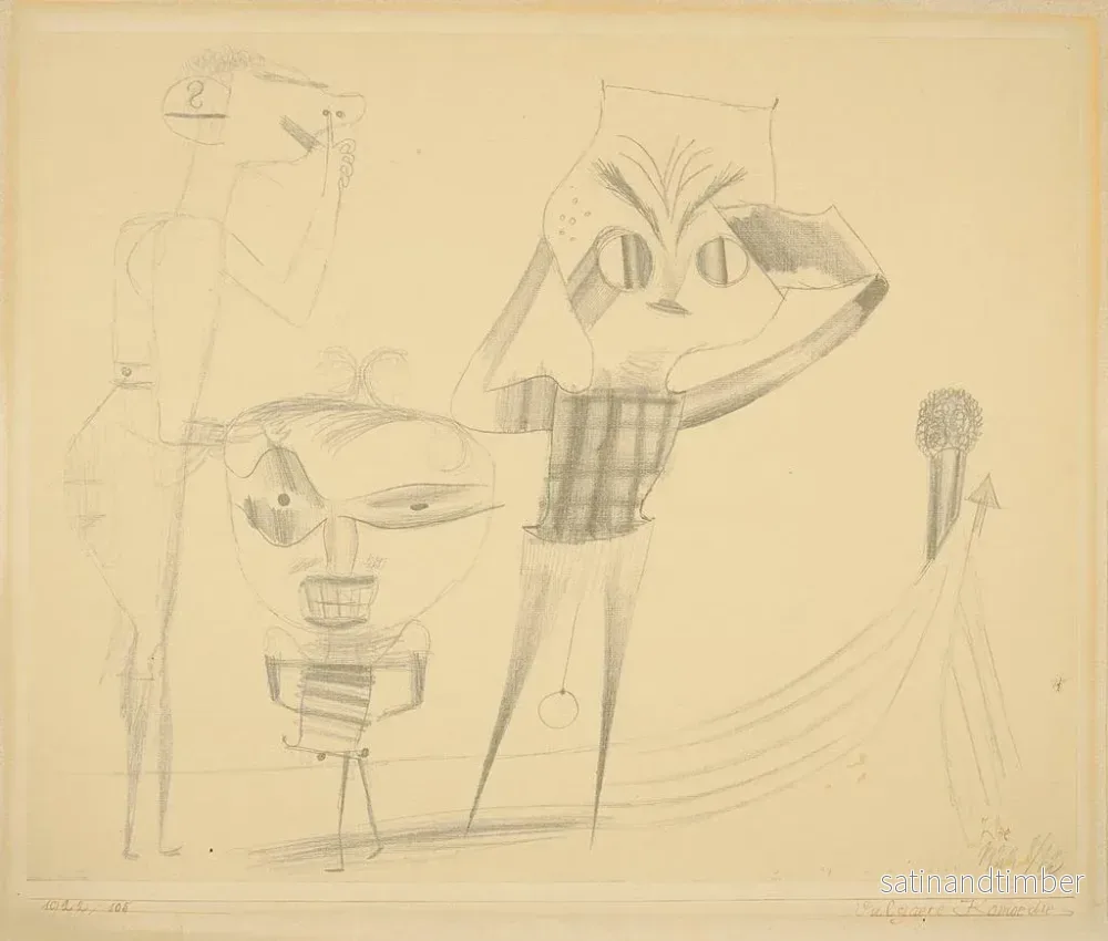 Reproduktion av målningen Comédie vulgaire - Paul Klee - Bild 2