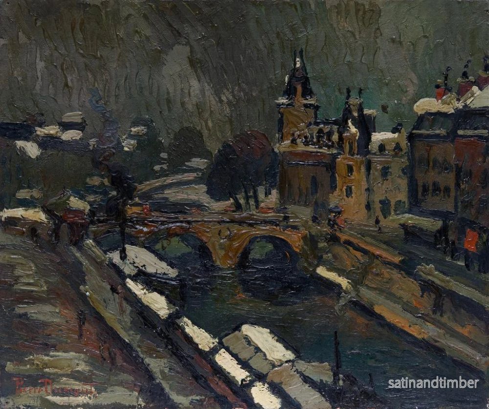 Reproduktion av målningen Paris en vinter - Pierre Dumont - Bild 2