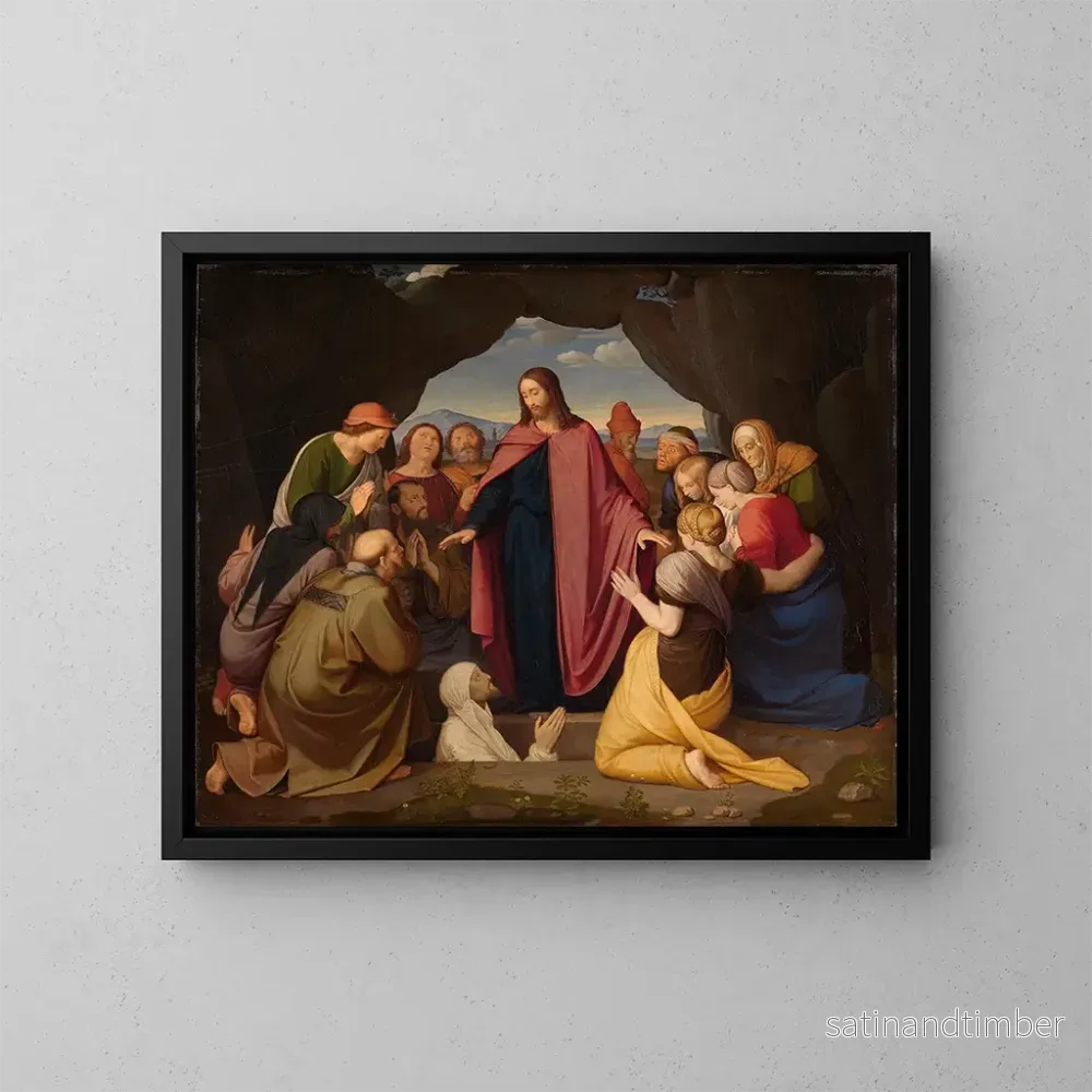 Reproduktion av målningen av Uppståndelsen av Lasarus - Johann Friedrich Overbeck