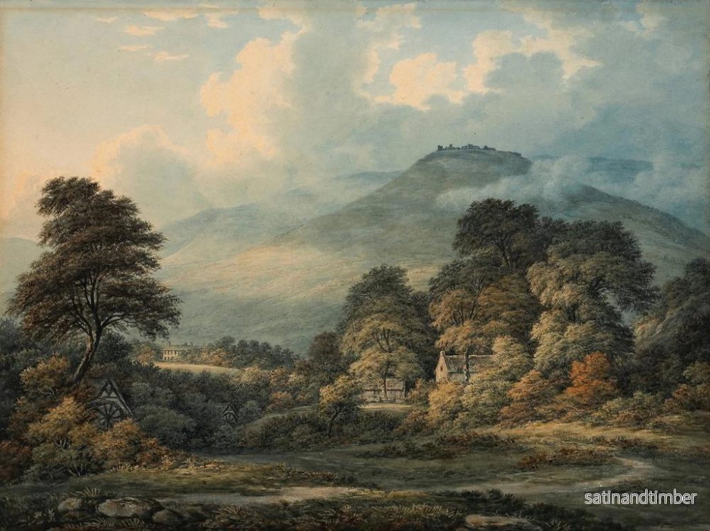 Reproduktion av målningen av landskap med fjärran berg - John Glover - Bild 2
