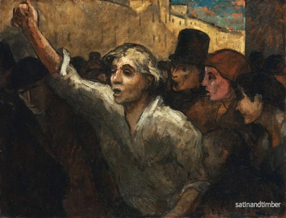 Reproduktion av målningen La Révolte - Honoré Daumier - Bild 2