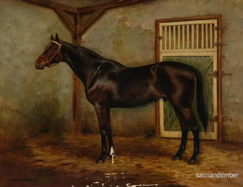 Reproduktion av målningen Rock Sand, vinnare av Triple Crown - Richard Newton Jr - Bild 2