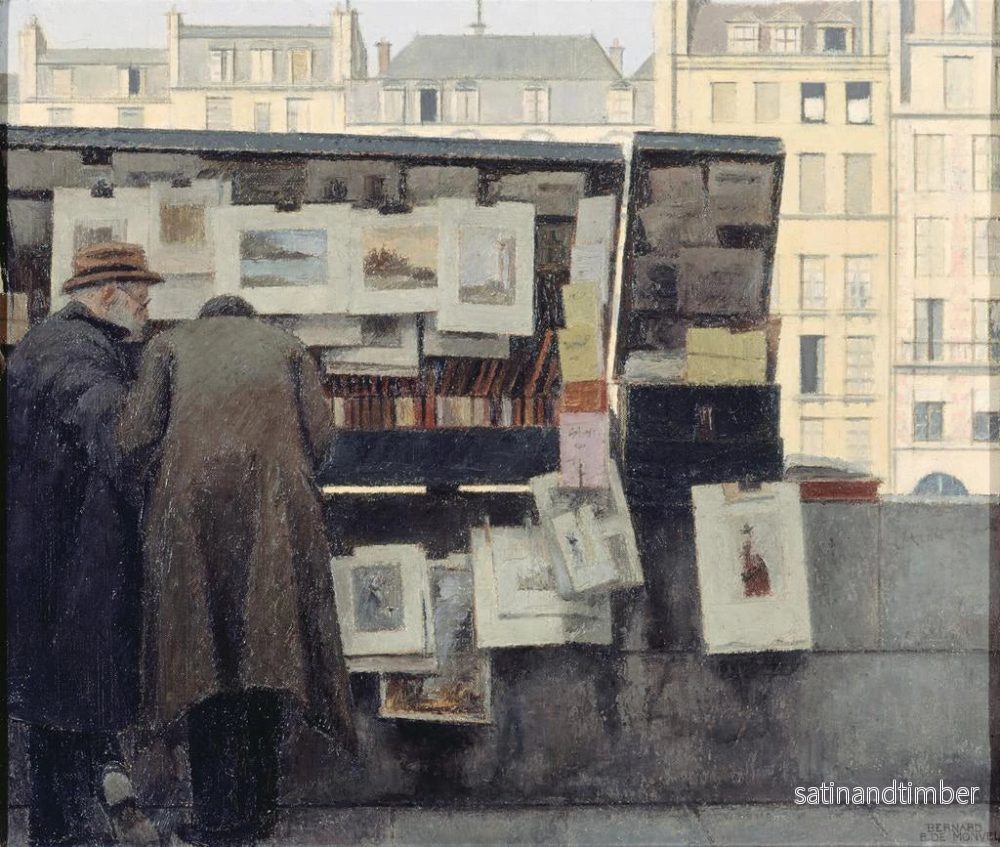 Reproduktion av målningen Bouquiniste på kajen vid Grands Augustins - Bernard Boutet de Monvel - Bild 2