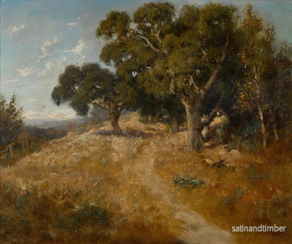 Reproduktion av målningen Sentier à travers les chênes de Californie - William Keith - Bild 2