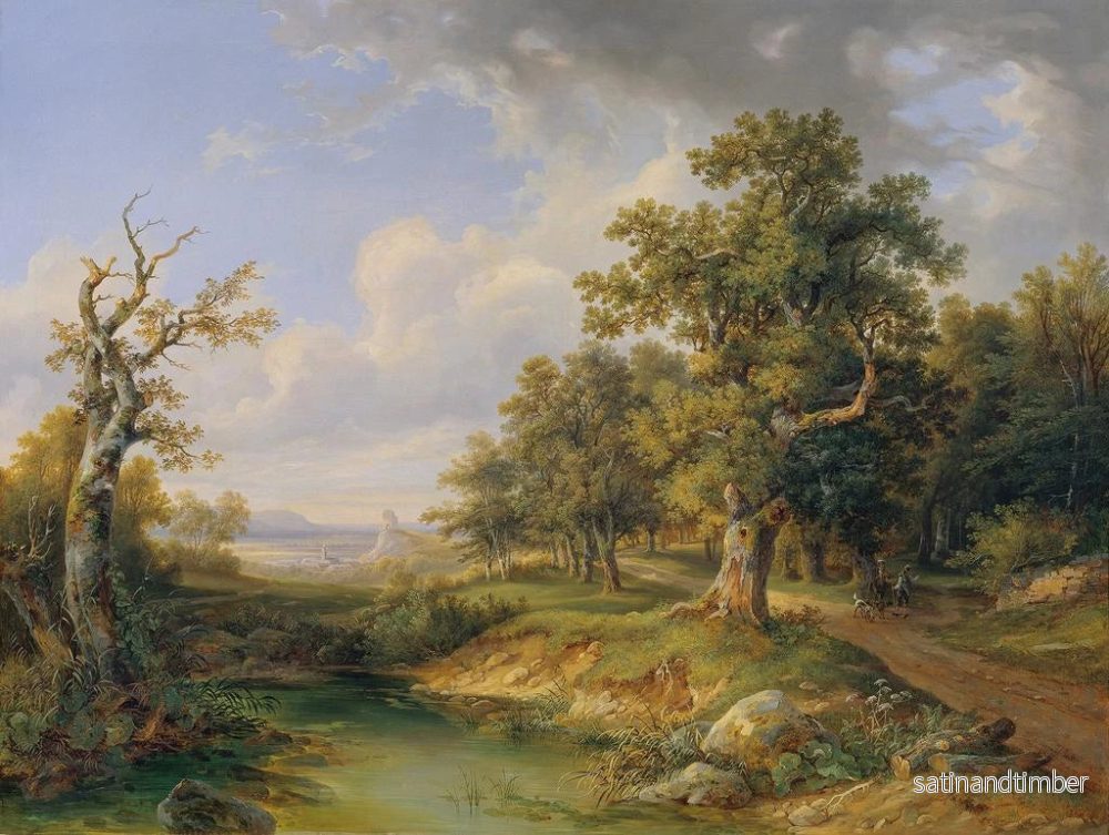 Reproduktion av målningen Del av skog nära Mödling - Josef Altenkopf - Bild 2