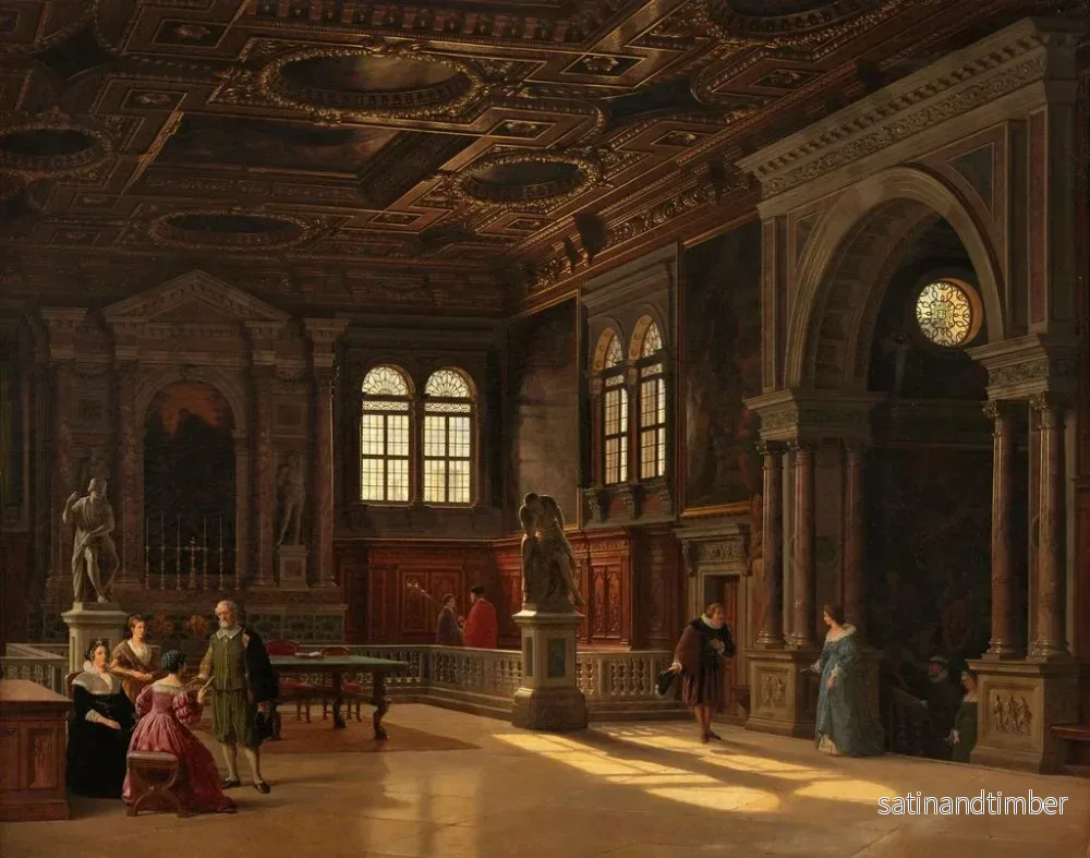 Reproduktion av målningen inomhus av Scuola di San Rocco, Venedig - Heinrich Hansen - Bild 2