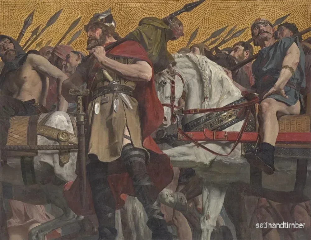 Reproduktion av målningen Procession - Jean-Paul Laurens - Bild 2