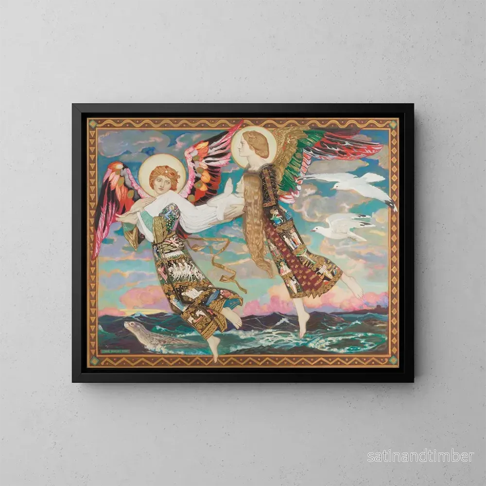 Reproduktion av målningen av Sainte Brigitte - John Duncan