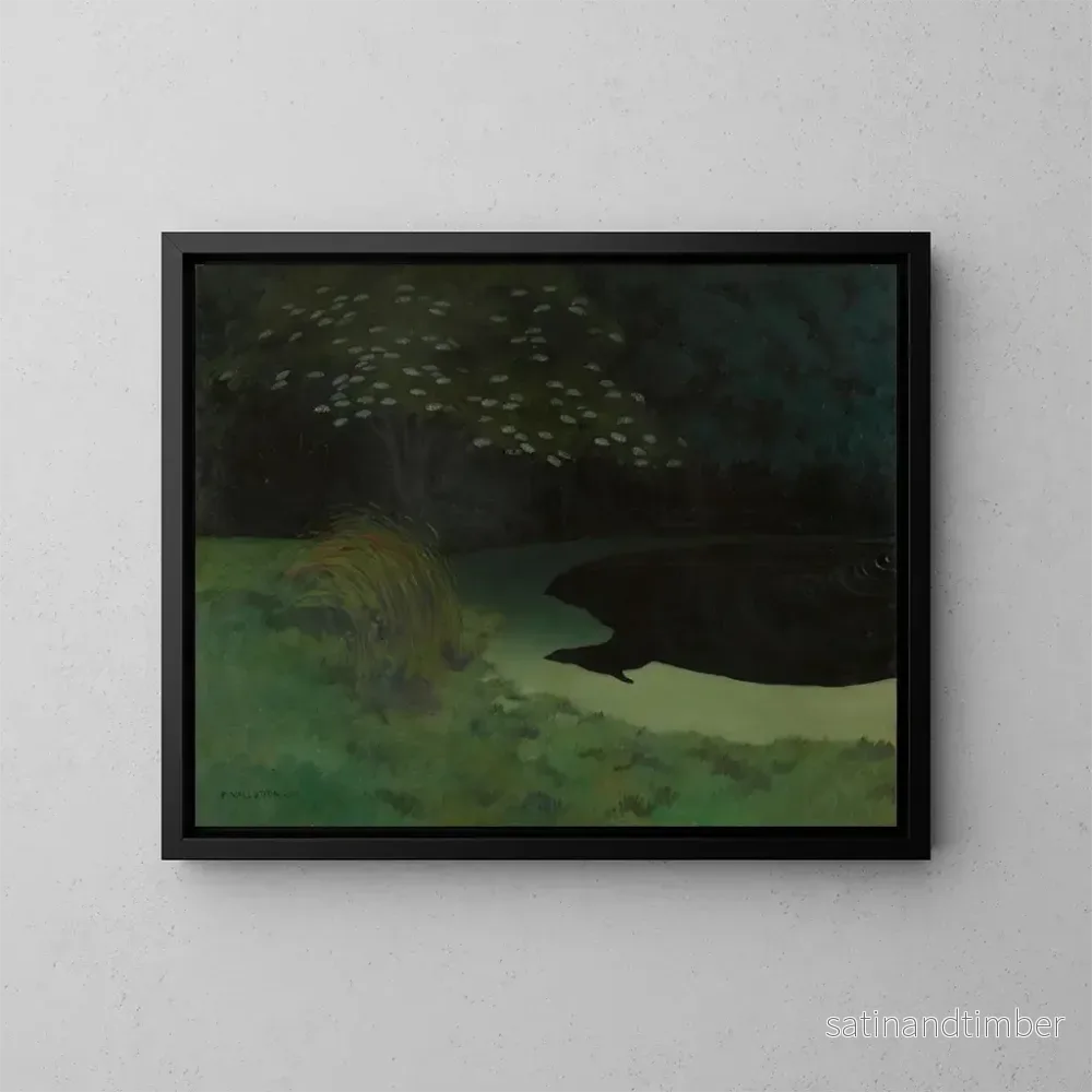 Reproduktion av målningen L Honfleurssjön - Félix Vallotton