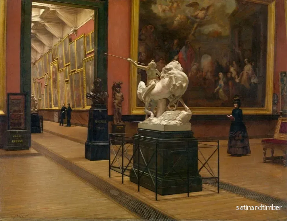 Reproduktion av målningen inomhus av museet vid akademien - Henri van Dyck - Bild 2