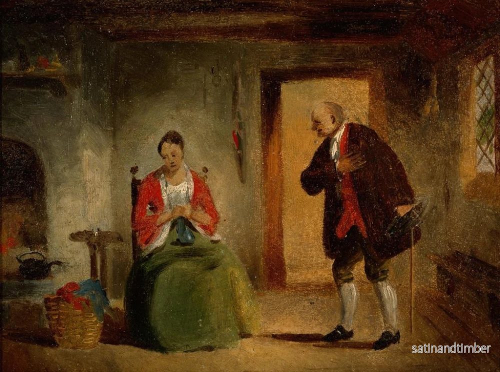 Reproduktion av målningen Studie av interiör - Francis William Edmonds - Bild 2