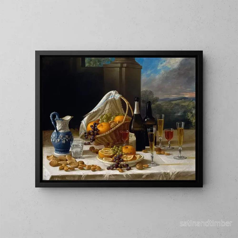 Reproduktion av målningen F Nature morte au déjeuner - John F. Francis