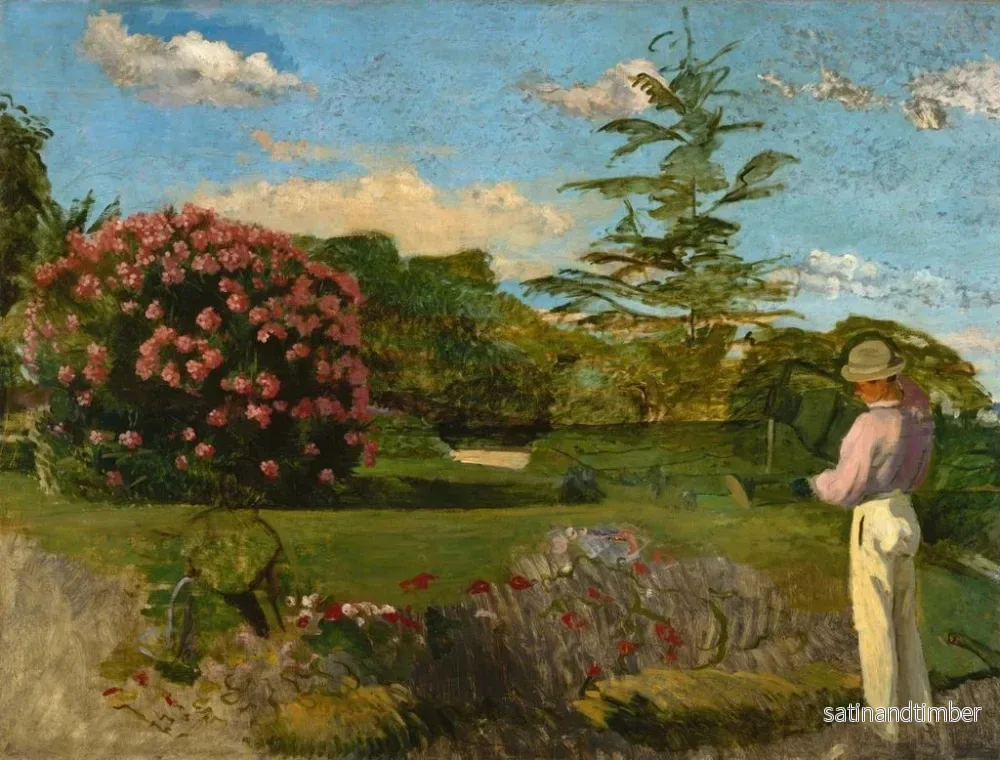 Reproduktion av målningen Le Petit Jardinier - Frédéric Bazille - Bild 2