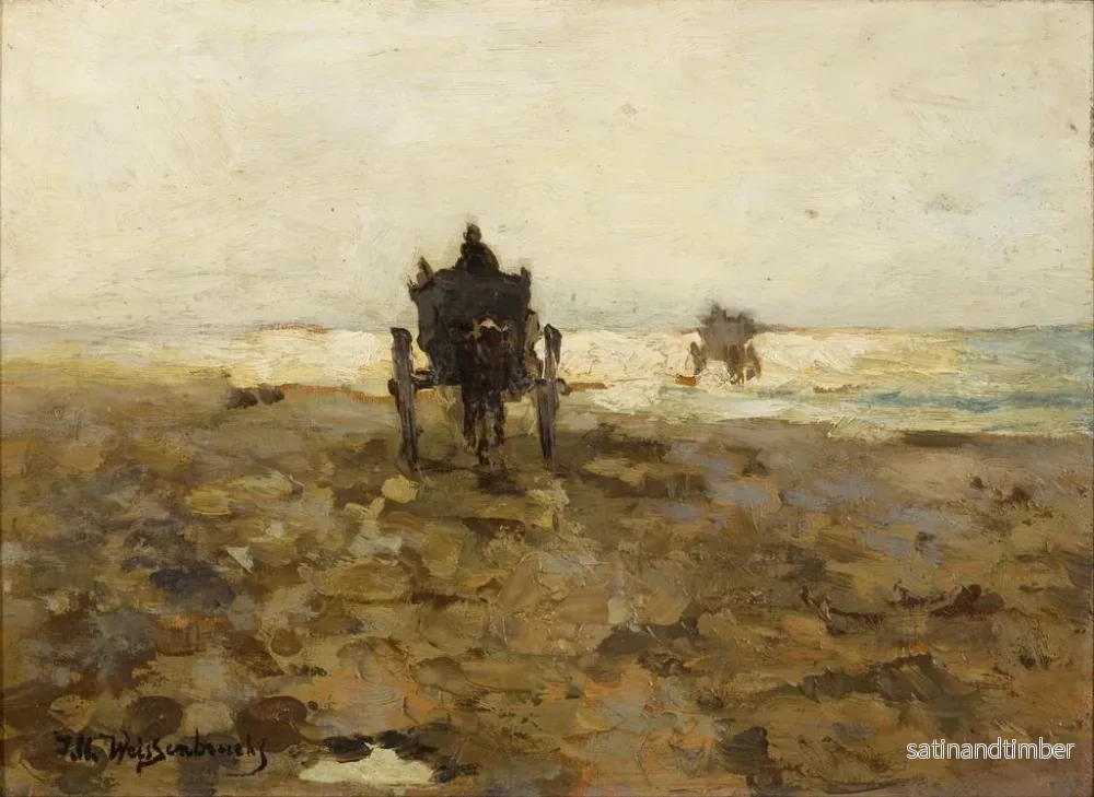 Reproduktion av målningen Chariot à coquilles - Johan Hendrik Weissenbruch - Bild 2