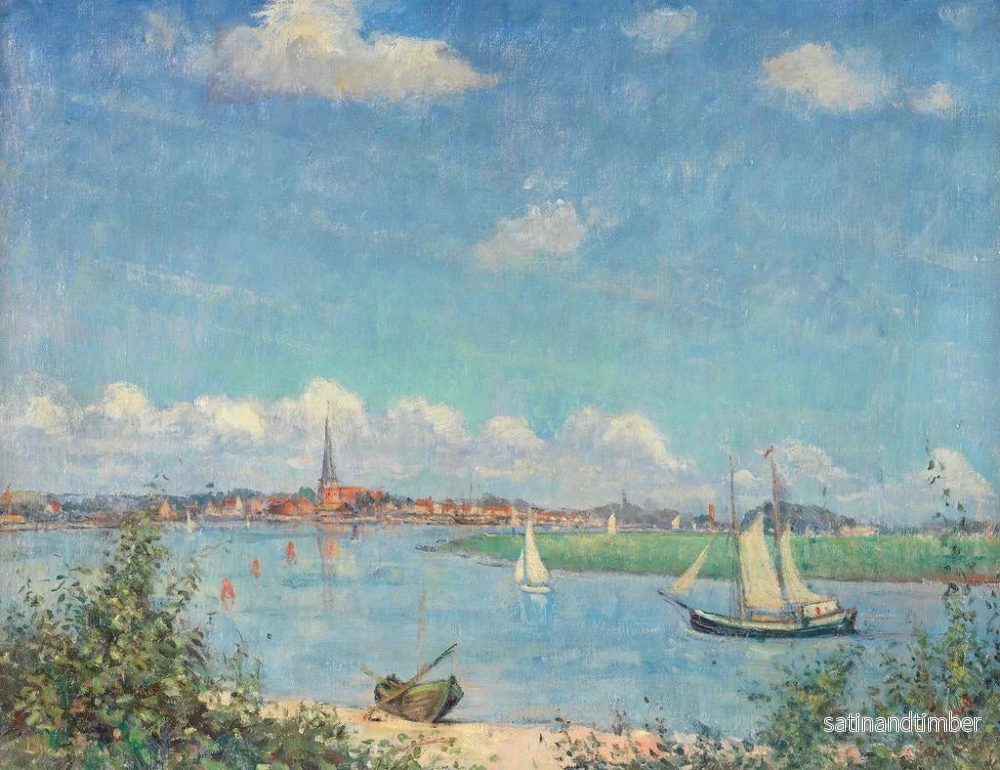 Reproduktion av målningen Vue sur Travemünde - Heinrich Linde-Walther - Bild 2