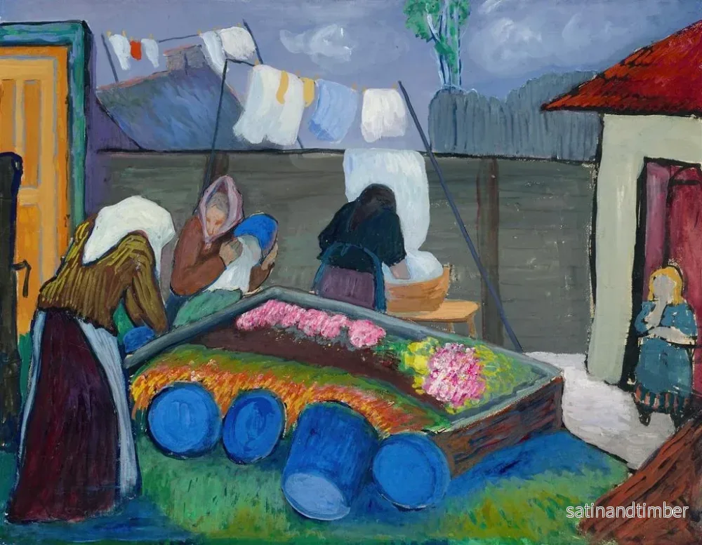 Reproduktion av målningen Les blanchisseuses - Marianne von Werefkin - Bild 2