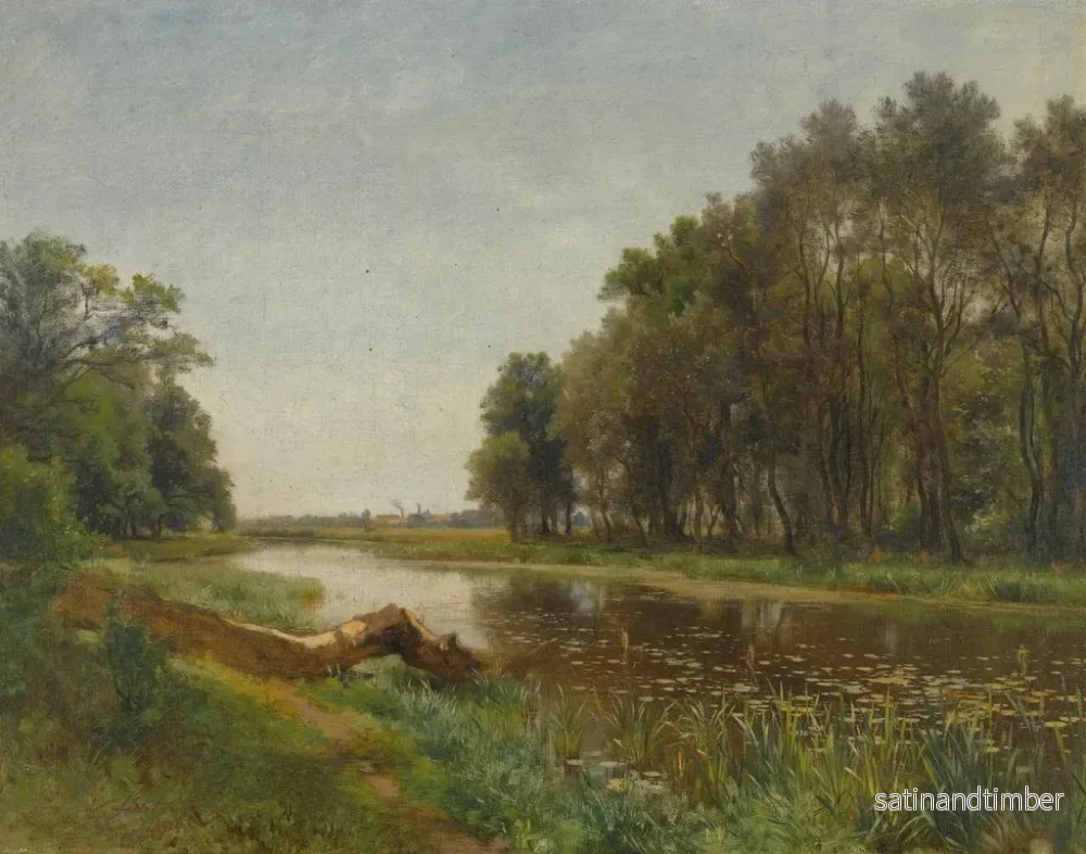 Reproduktion av målningen La marche près de Lundenburg - Eduard Peithner von Lichtenfels - Bild 2
