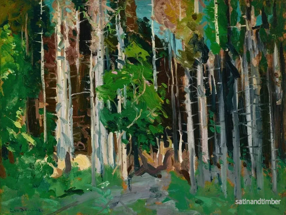 Reproduktion av målningen À travers les arbres, île Monhegan, Maine - George Wesley Bellows - Bild 2