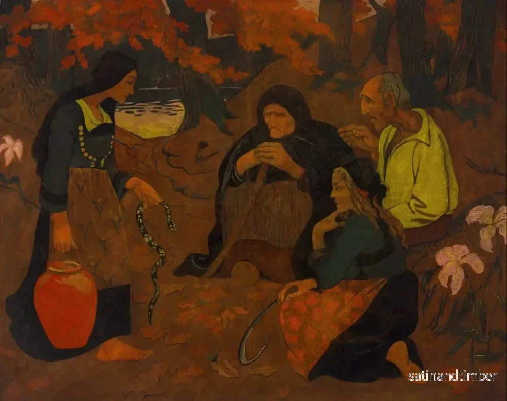 Reproduktion av målningen Les mangeurs de serpents - Paul Sérusier - Bild 2