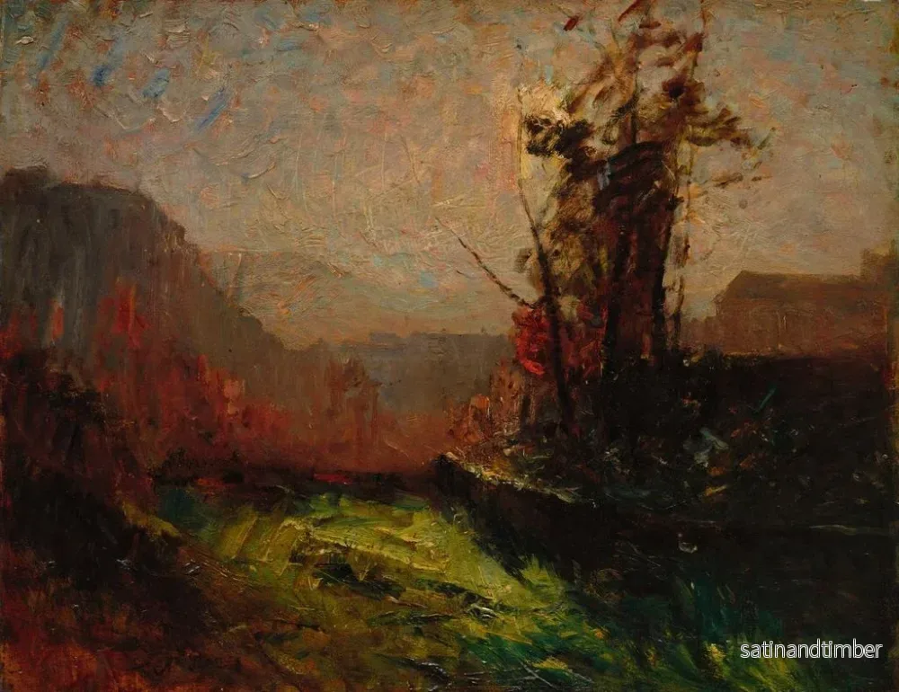 Reproduktion av målningen Crémieu sedd från Chaillonnette - François-Auguste Ravier - Bild 2
